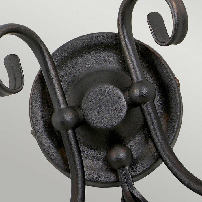 elstead artisan black 3lt wall light art2 black Detailed Close Up