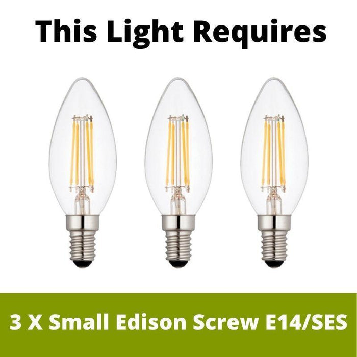 Elstead Lighting Artisan Black 3 Light Chandelier-Elstead Lighting-2-Tiffany Lighting Direct