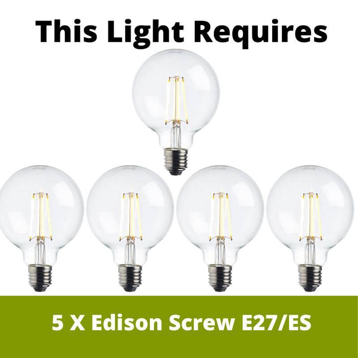 studio 5lt semi flush ceiling light by Endon Lighting LED Lamp Bulb Guide