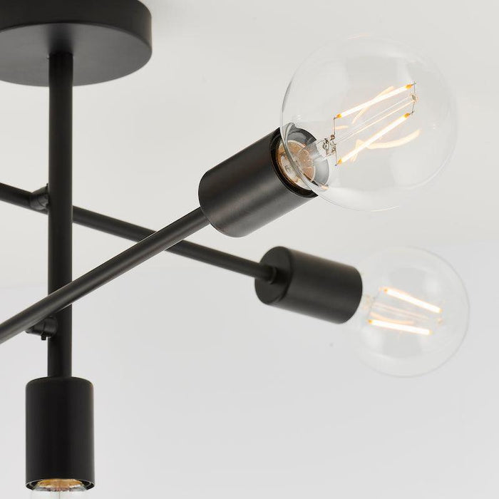 Studio 5lt Semi Flush Ceiling Light by Endon Lighting Living Room Image 5