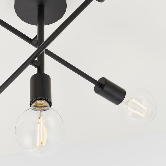 Studio 5lt Semi Flush Ceiling Light by Endon Lighting Living Room Image 6
