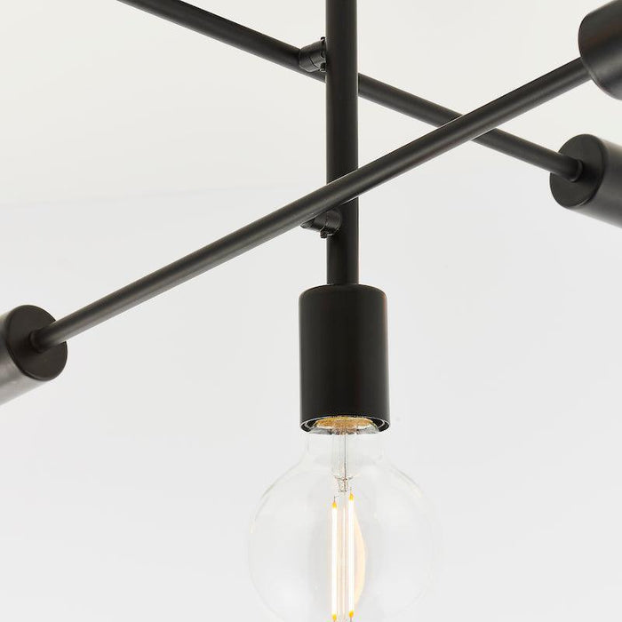 Studio 5lt Semi Flush Ceiling Light by Endon Lighting Living Room Image 7