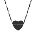 Engravable Heart Necklace — Personalized Name Pendant - FloofChonk