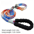Ensemble collier et laisse arc-en-ciel pour chien - Colliers ajustables pour chiens moyens et grands