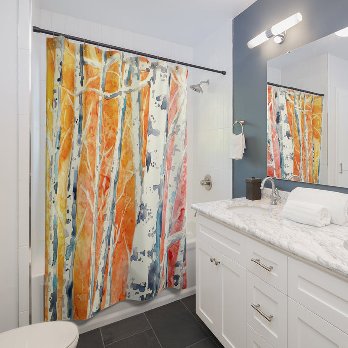 Falling for Colour Shower Curtain