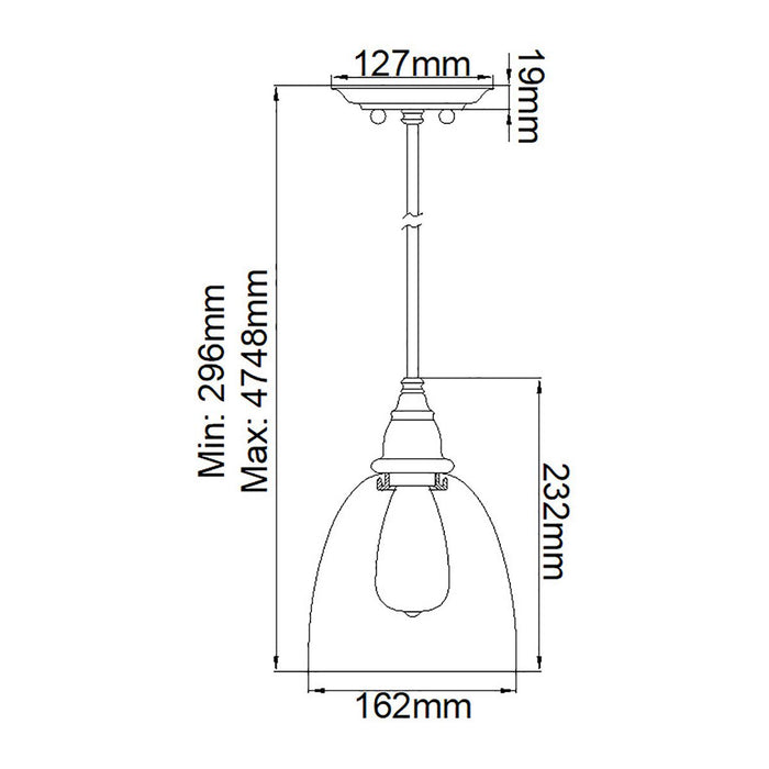 Feiss Matrimonio 1 Light Driftwood Pendant Ceiling Light — close-up detail