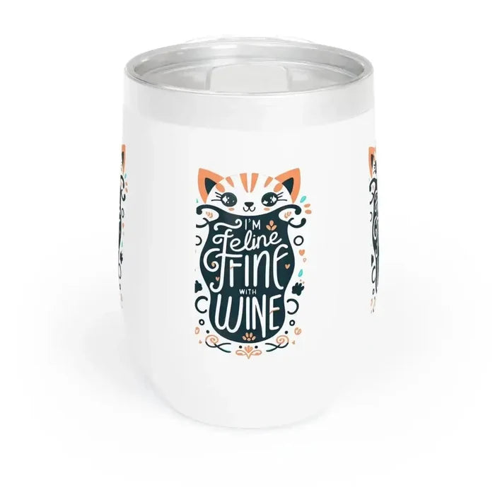 "Feline Fine" Wine Tumbler - FloofChonk