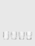 Ferm Living Ripple Glass (Set of 4) - Clear