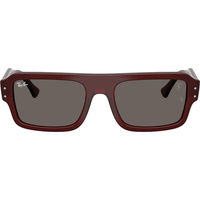 Ray-Ban Flacko RB4454M Transparent Red Dark Grey Glass Front