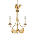 Flambeau Sweet Olive 3 Light Gilded Gold Chandelier-Ceiling Pendant Lights-Elstead Lighting-1-Tiffany Lighting Direct