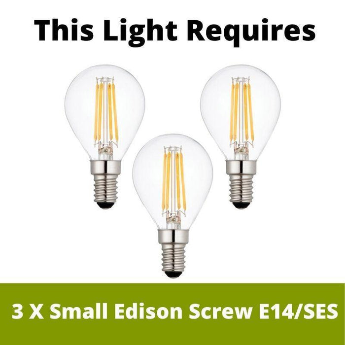 Flambeau Sweet Olive 3 Light Gilded Gold Chandelier-Ceiling Pendant Lights-Elstead Lighting-2-Tiffany Lighting Direct