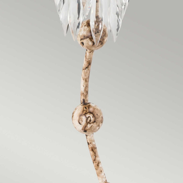 Flambeau Venetian 1 Light Table Lamp - Beige Patina & Gold 5
