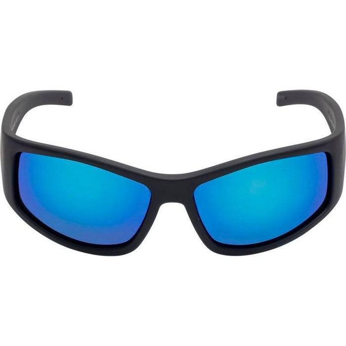 Flex Safety RSU5507, Matte Black/Blue Mirror Lenses