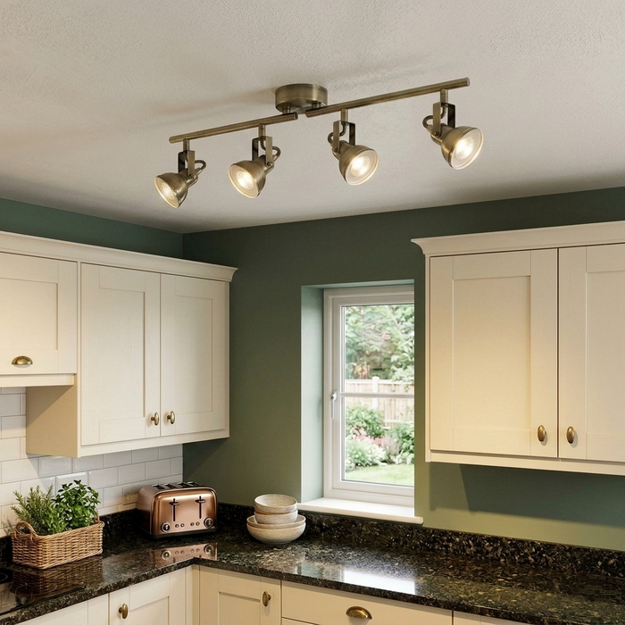 Focus 4 Light Bar Kitchen Ceiling Spotlight