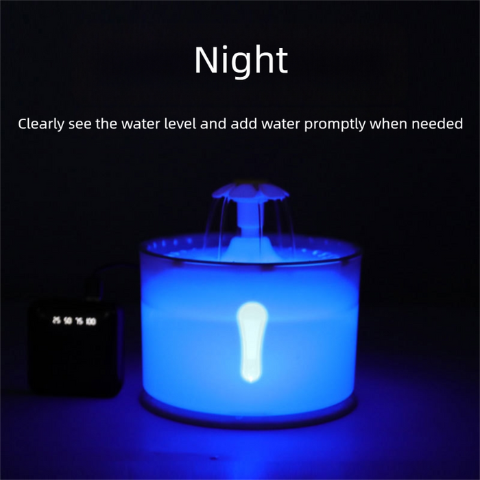 Fontaine à eau automatique pour animaux de compagnie avec 4 filtres de rechange