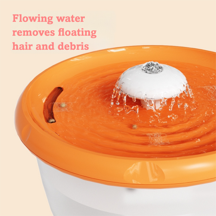Fontaine à eau pour animaux de compagnie 1,8 L avec 4 filtres de rechange