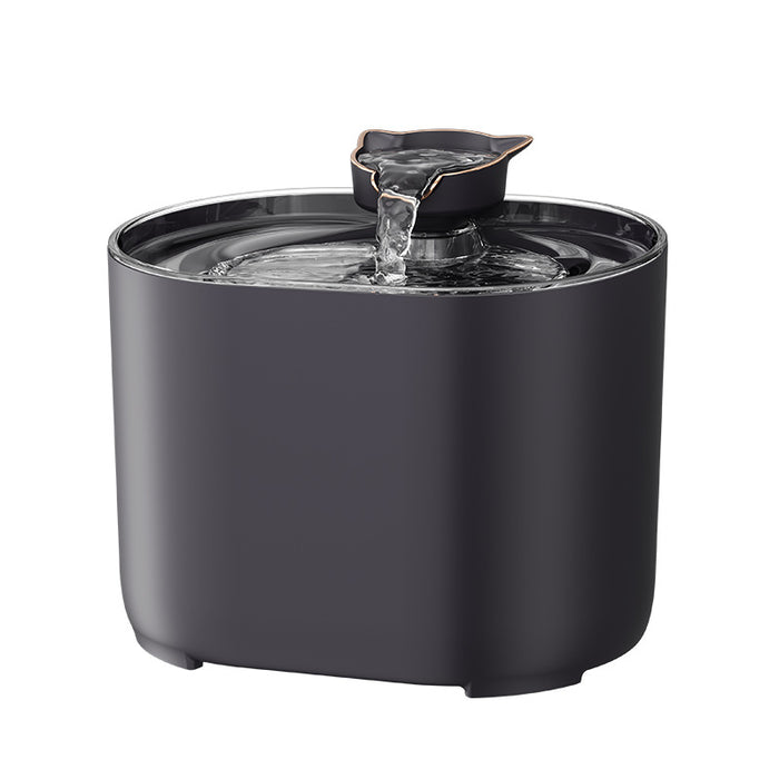 Fontaine à eau pour chat - Noire avec 4 filtres de rechange