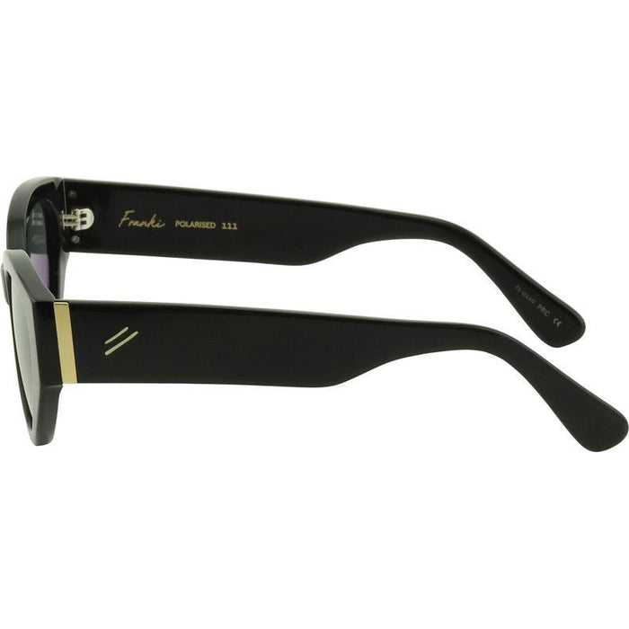 Franki, Shiny Black/Grey Polarised Lenses
