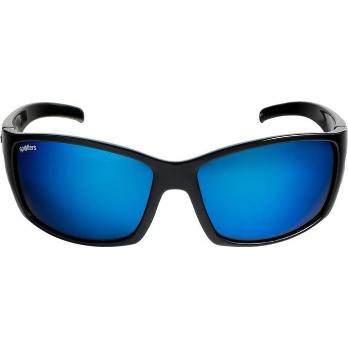 Fury, Gloss Black/Blue Mirror Glass Polarised Lenses
