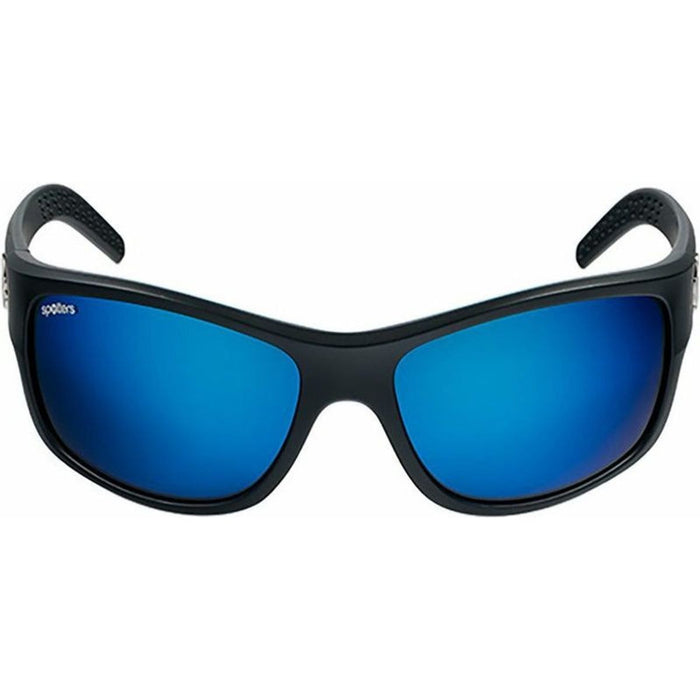 Fusion, Matte Black/Blue Mirror Glass Polarised Lenses