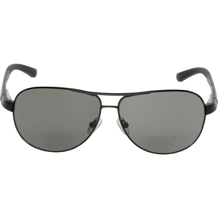 Galaxy, Matte Black/Bifocal + 2.5 Smoke Polarised Lenses