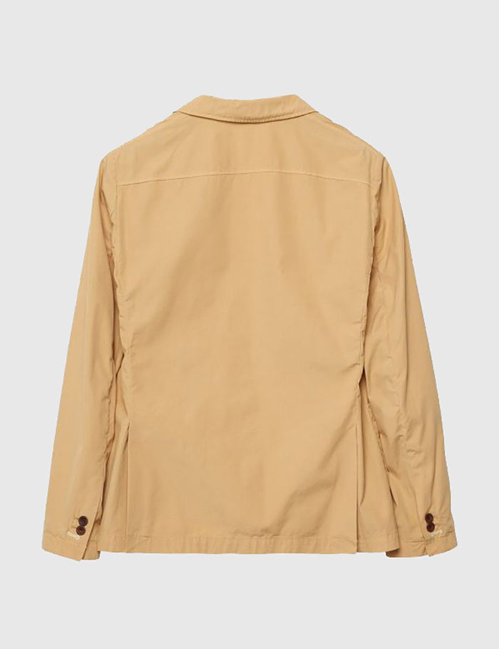Gant Rugger Cotton Blazer Jacket - Warm Almond