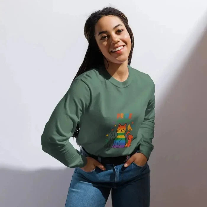 Garment - dyed heavyweight long - sleeve shirt - FloofChonk