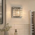 Glamour Chrome 1 Light  Bathroom Wall Light by Oaks Lighting — suits living rooms, bedrooms & hallways