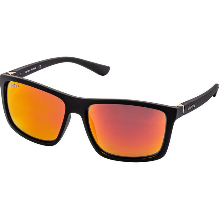 Grayson, Matte Black/Ignite Glass Mirror Polarised Lenses