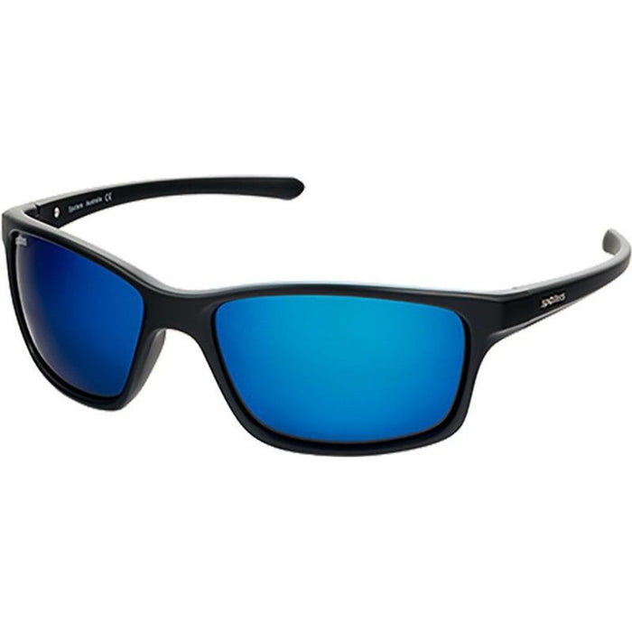 Grit Junior, Matte Black/Blue Mirror Glass Polarised Lenses
