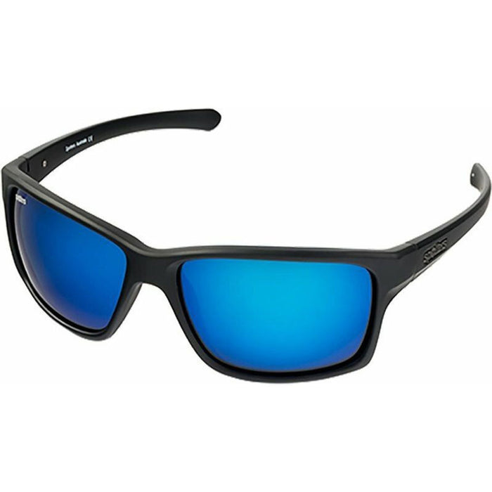 Grit, Matte Black/Blue Mirror Glass Polarised Lenses