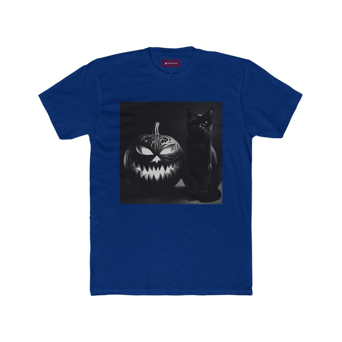Halloween Cat & Pumpkin Unisex Tee - FloofChonk