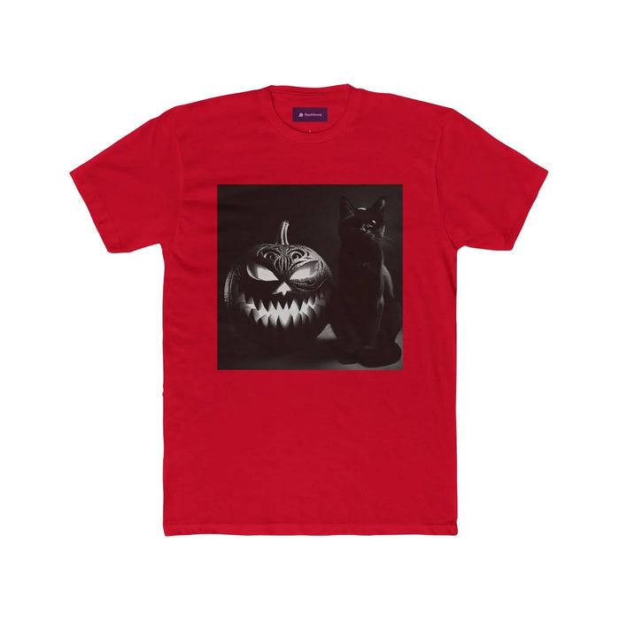 Halloween Cat & Pumpkin Unisex Tee - FloofChonk