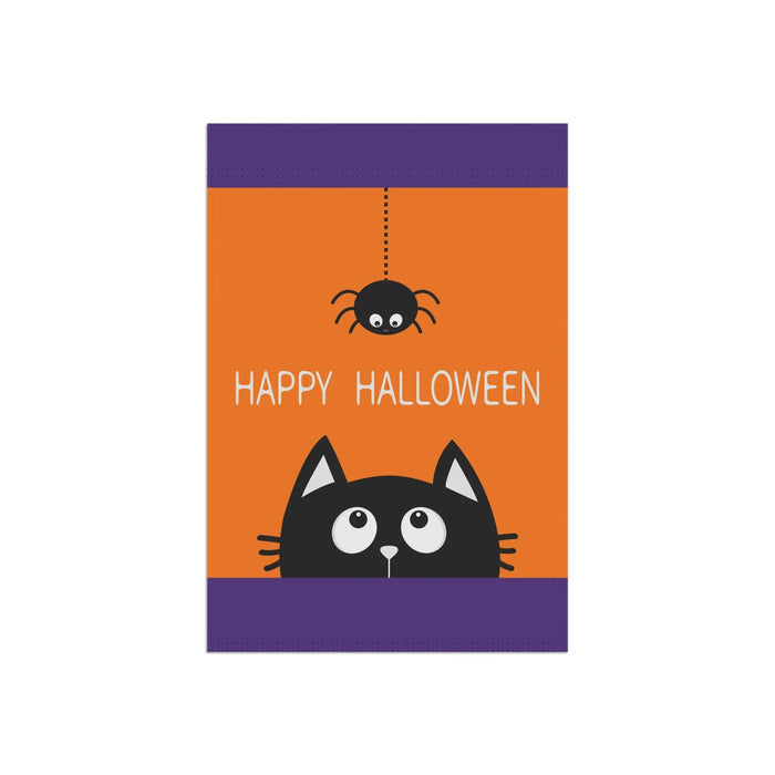 Halloween Garden Banner, Spooky Decor, Cat Flag, Outdoor Halloween Home Decoration, Fall Festive Yard Sign - FloofChonk