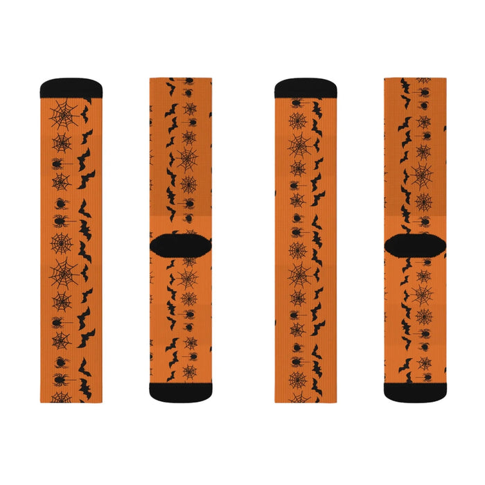 Halloween Themed Socks, Spooky Cozy Socks, Unique Gift for Her, Fall Accessories, Autumn Vibes, Funky Fashion Footwear - FloofChonk