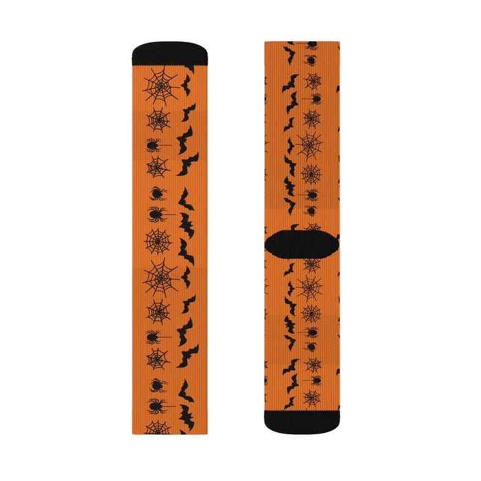 Halloween Themed Socks, Spooky Cozy Socks, Unique Gift for Her, Fall Accessories, Autumn Vibes, Funky Fashion Footwear - FloofChonk