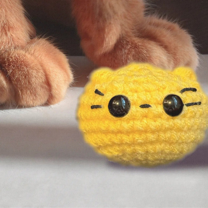 Handmade Weighted Catnip Toy | Pippa the Chonk Chunkle Chunk Infused with Miracle Nip Botanicals - FloofChonk