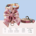 Harnais et laisse colorés pour chat avec nœud papillon (1,2 m), anti-fugue pour les promenades, harnais gilet ajustable pour chats de petite et moyenne taille
