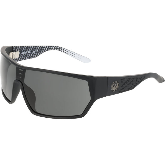 Dragon Eyewear Havoc Matte Black Geo Trad Smoke LL Angle