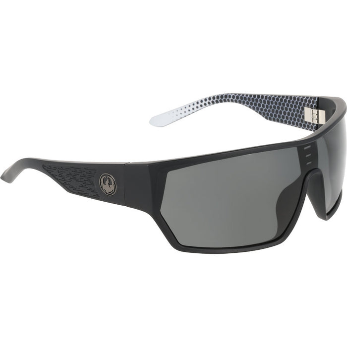 Dragon Eyewear Havoc Matte Black Geo Trad Smoke LL Angle2