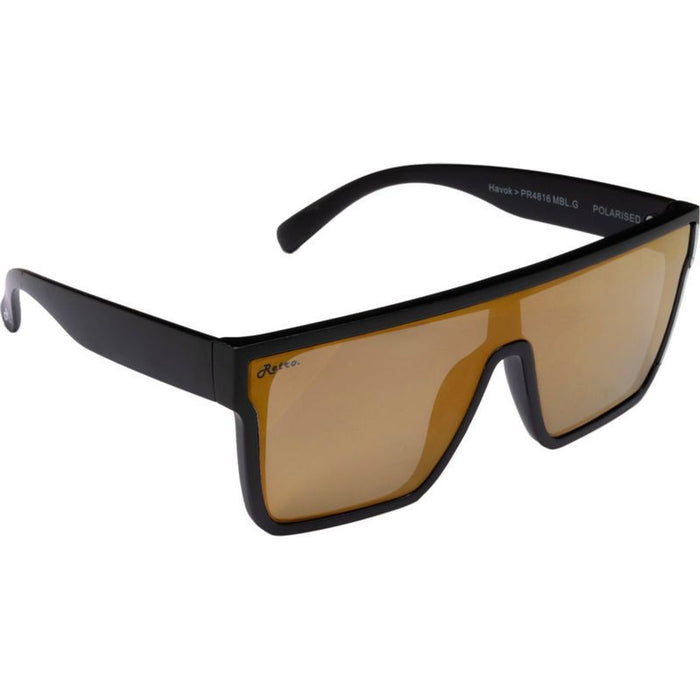 Havok PR4816, Matte Black/Gold Mirror Polarised Lenses