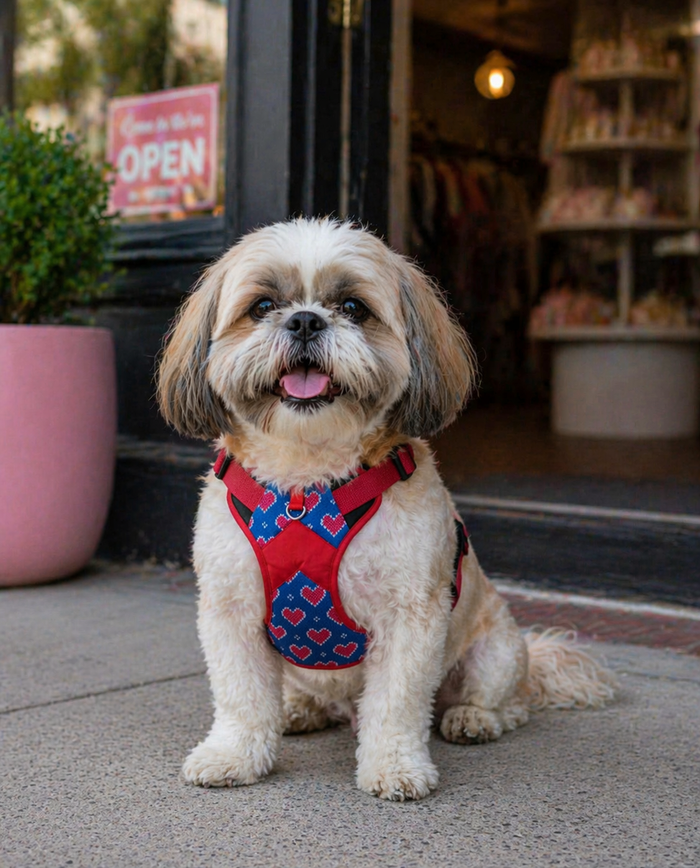 Hearty blue Double Padded Harness
