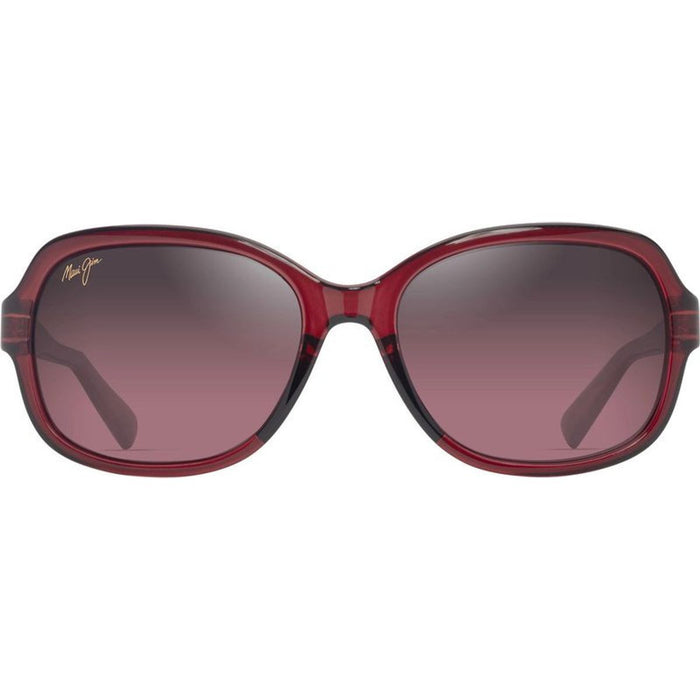 Hiluhilu, Transparent Burgundy/Maui Rose Polarised Glass Lenses