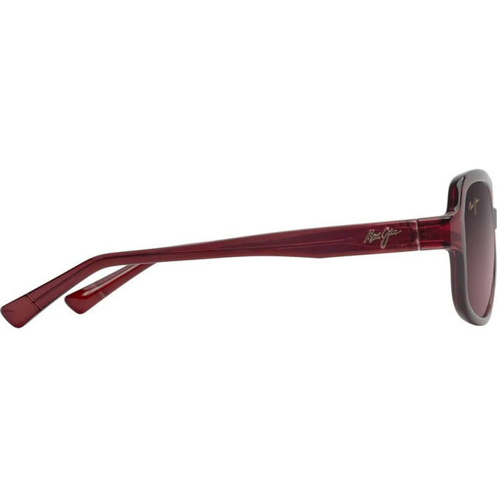 Hiluhilu, Transparent Burgundy/Maui Rose Polarised Glass Lenses