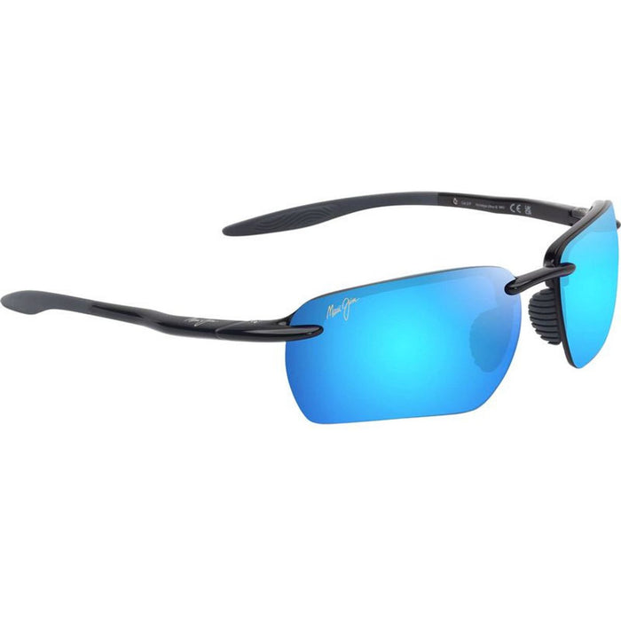 Ho'okipa Ultra G, Shiny Black and Grey/Blue Hawaii Polarised Lenses