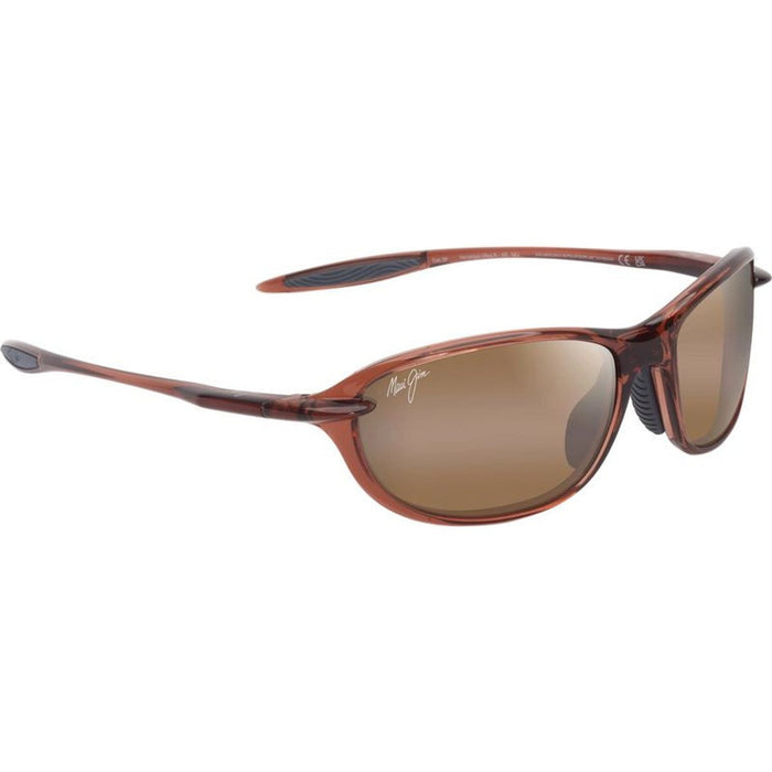 Ho'okipa Ultra R XS, Shiny Transparent Brown/HCL Bronze Polarised Lenses