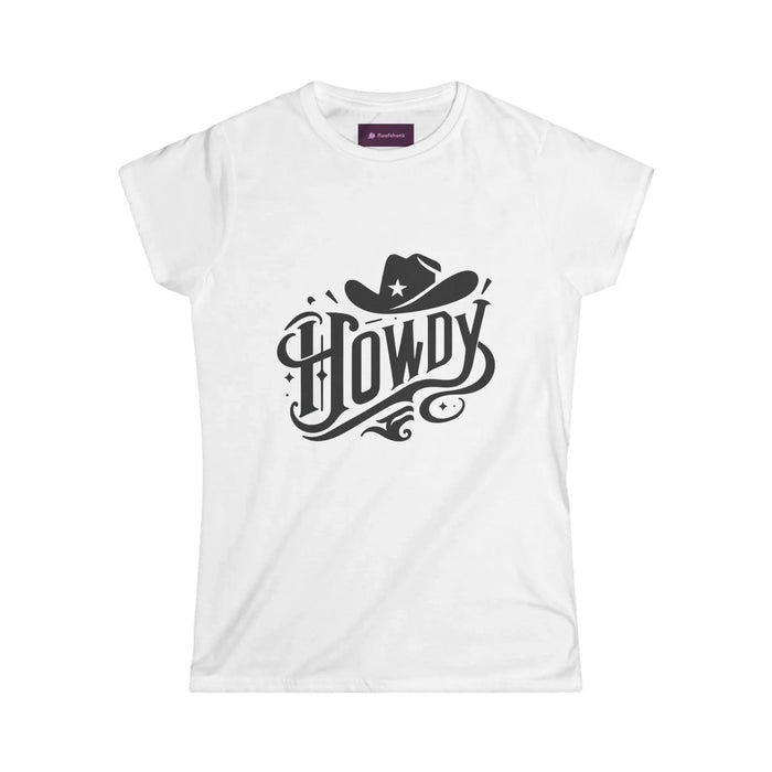 Howdy Graphic Women's Softstyle Tee, Cute Western Style Shirt - FloofChonk