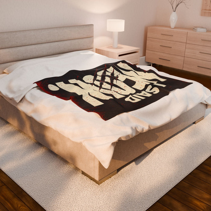 I Said Meow! Blanket | Shadow Typography, 3D Text Design - FloofChonk