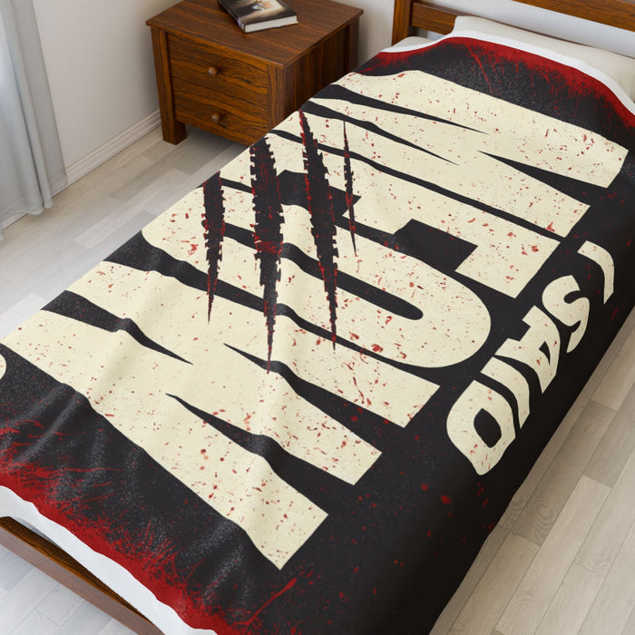 I Said Meow! Blanket | Shadow Typography, 3D Text Design - FloofChonk