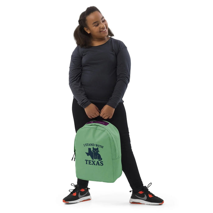 I Stand with Texas Minimalist Backpack - FloofChonk